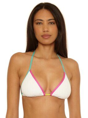 Trina Turk Maroi Rib Triangle Top - Size 14 - New "without tags"